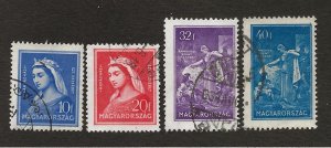 HUNGARY SC# 458-61  F/U