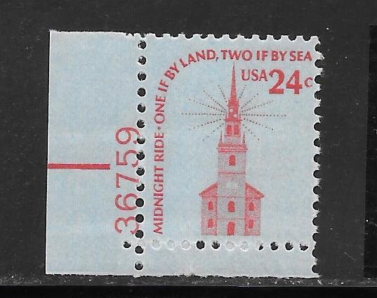 #1603 MNH Plate # Single