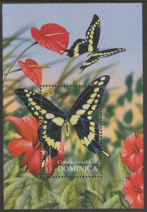 Dominica 2004 Butterflies perf m/s mnh