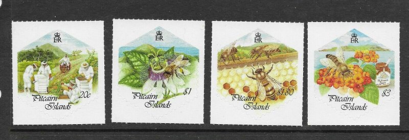 Pitcairn Is  507 - 510  (SG 555/8) Bees/Bee Keeping - MNH - VF - CV$10.75