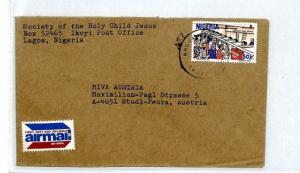 NIGERIA Cover 1980s Missionary HOLY CHILD SOCIETY Cachet Air Mail MIVA CM53