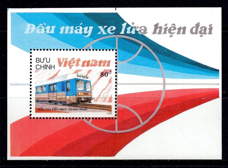 Vietnam 1998 Locomotives Mint MNH Miniature Sheet SC 1900