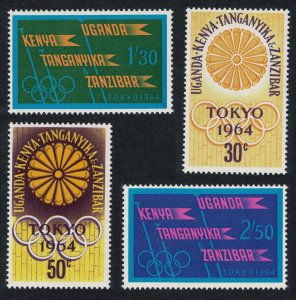 KUT Olympic Games Tokyo 4v 1964 MNH SC#144-147 SG#207-210