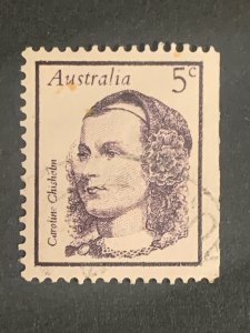 Australia   ,  black cancelled postage stamp  stamp used, refno:1001