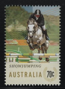 Australia 2014 MNH Sc 4137 70c Horse and rider Showjumping