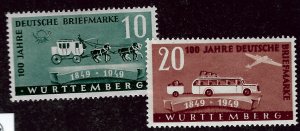 Wurttemberg French Zone SC 8N38-39  Mint VF....Specialty Bargain!!