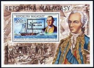 Malagasy 564-565,C164-C166,C167,MNH. US-200.4 JULLET 1776-1976 black overprint.