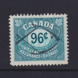 Canada Revenue Fisherman Unemployment Insurance Stamp FU61 used