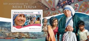 TOGO 2015 SHEET MOTHER TERESA NOBEL PRIZE tg15121b