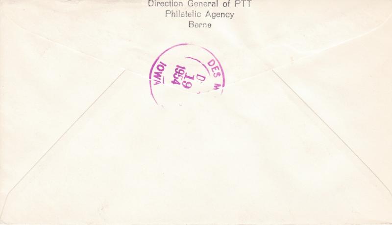 Switzerland 1956 Pro Juventute Complete (5) First Day Cover Not Addressed