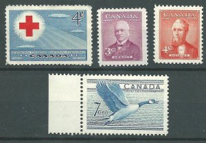 C  #317-320   Mint NH VF  1952 PD