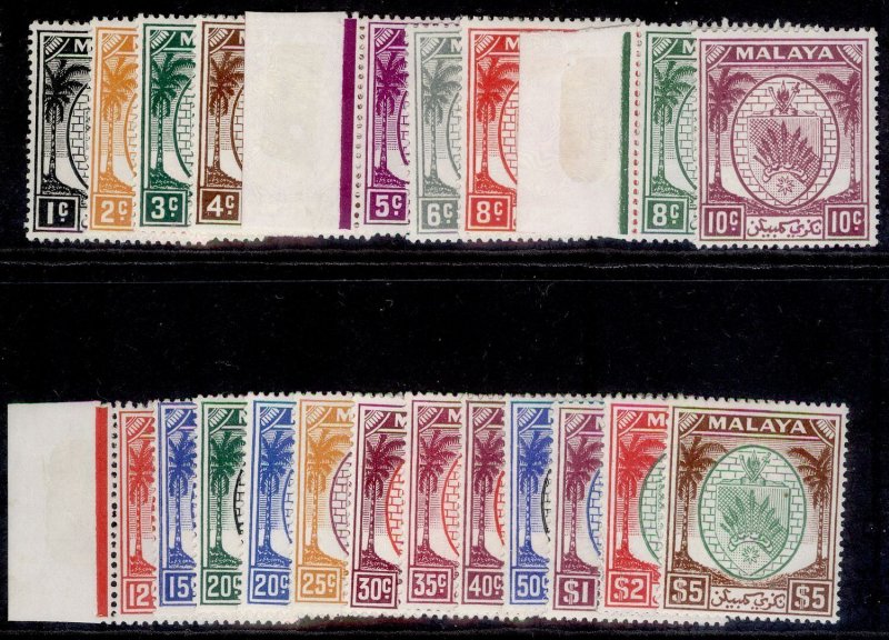 MALAYSIA - Negri Sembilan GVI SG42-62, complete set, LH MINT. Cat £130.