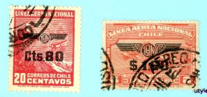 Chile, Scott #c51-52, Used