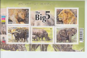 2014 South Africa Big Five Animals SS (Scott NA) MNH