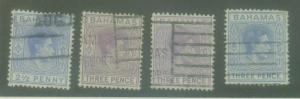 Bahamas 1938 KGVI used selection