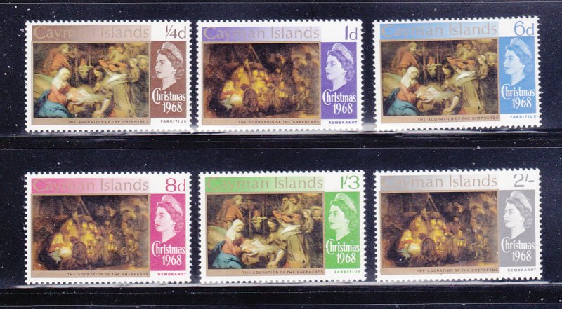 Cayman Islands 203-208 Set MNH Christmas