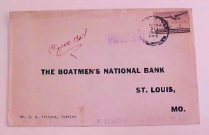 PHILIPPINES PAQUEBOT MANILA #819D SCARCE RARITY 1941 OCT 31 TO USA