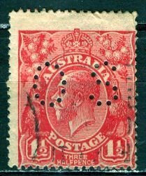 Australia; 1924: Sc. # 26:  Used OS Single Stamp