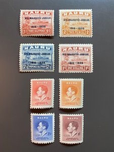 Nauru 31-38 F-VF MH. Scott $ 13.60
