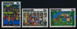 Singapore 285-7 MNH Childrens Art