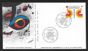 UN Vienna 11 Peace Keeping WFUNA Cachet FDC First Day Cover