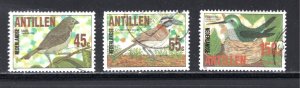 Netherlands Antilles #521-523  VF, Used, Local Birds ... 4210209