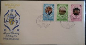 Commonwealth 1981 Royal Wedding FDC Covers Kenya Grenada Turks & Caicos St Lucia