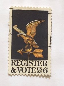 US – 1968 – Single “Voter” Stamp – SC# 1344 - Used