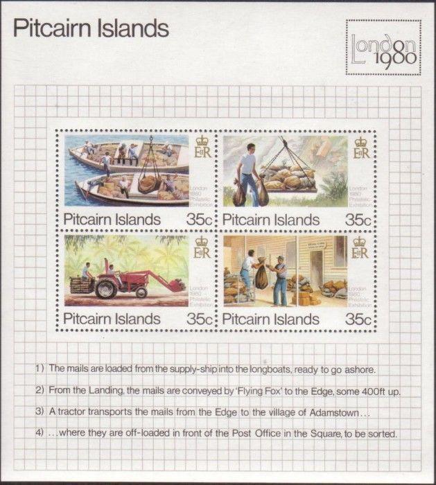 Pitcairn Islands 1980 SG205 London MS MNH