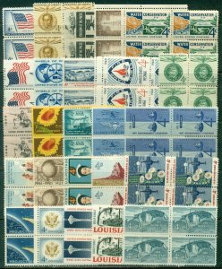 25 DIFFERENT SPECIFIC 4-CENT BLOCKS OF 4, MINT, OG, NH, GREAT PRICE! (17)