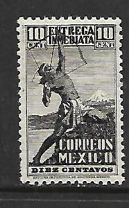 MEXICO E4 MINT HINGED, INDIAN ARCHER STAMP 1934