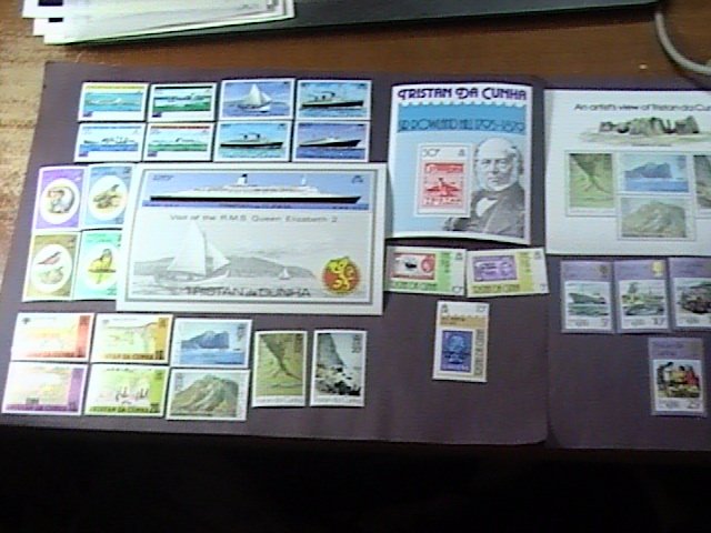 TRISTAN da CUNHA # 247-276 -MINT/NH-7 COMPLETE SETS +3 SOUVENIR SHEETS--1978-80