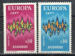 Andorra, French Stamp 210-211  - 72 Europa