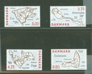 Denmark #1022-1025  Single (Complete Set)