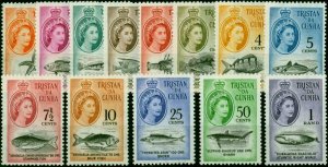 Tristan Da Cunha 1961 Marine Life Set of 13 SG42-54 V.F MNH