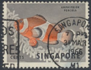 Singapore   SC#  55   Used  Fish  Marine Life  see details & scans