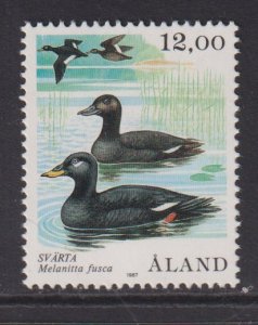 Aland islands   #21   MNH  1987 sea birds 12m