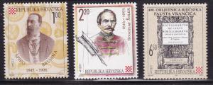 Croatia 1995 Croatian Scientists (3)  VF/NH