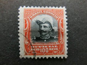 1913 A4P33F70 Brazil Official Stamp 100r Used-