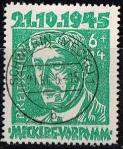 DDR 1949,Sc.#12NB1-2 used  Mecklenburg-Vorpommern : Anti-Fascist Leaders.cv.€160