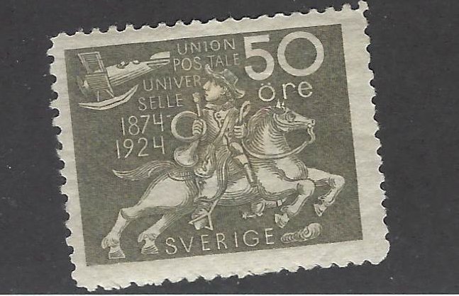 Sweden SC#222 Mint F-VF. SCV$50.00..Great value!