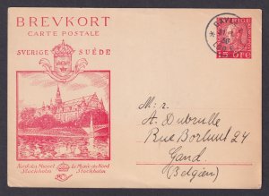 SWEDEN 1936, Pre-stamped postcard Mi #54 (03) Nordic Museum Stockholm