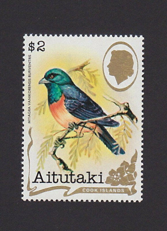 Aitutaki Cook Islands 246B VF MNH $2 Birds