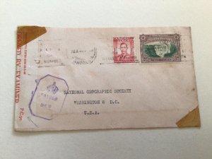 Southern Rhodesia 1944 censor passed to United States  cover  A6143