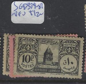 LEBANON  (PP1810B)  POSTAGE DUE SG D379-381     VFU