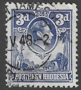Northern Rhodesia (1938) - Scott # 34,    Used