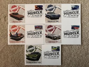 *2013 Muscle Cars 5 First Day Covers #4743~4747 complete set. Good Condition..