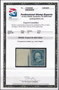 #264 Mint NH, XF, PSE cert #01404066 (SMQ 98 - $1,600) (CV $17.5 - ID46078) -...