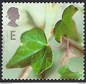 GREAT BRITAIN 2002 QEII E Multicoloured, Christmas-Ivy Leaves SG2323 FU