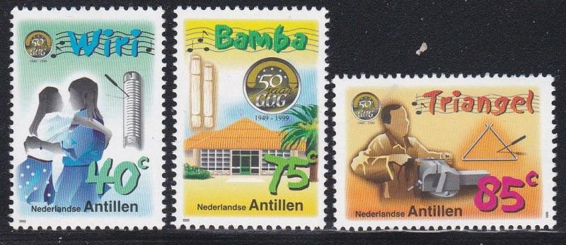 Netherlands Antilles #867-69 F-VF Mint NH ** Traditional Musical Instruments